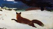 Winslow Homer The Fox Hunt USA oil painting artist